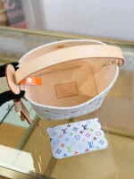 複刻LV 村上隆 All In BB 彩色 M13089 實拍 細節 容量