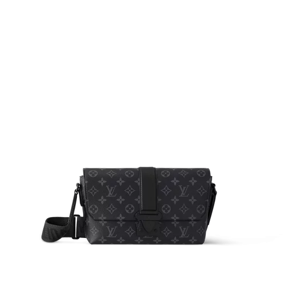 a貨包包 LV S-Cape 黑色 單肩斜背 郵差包 M46794-主圖