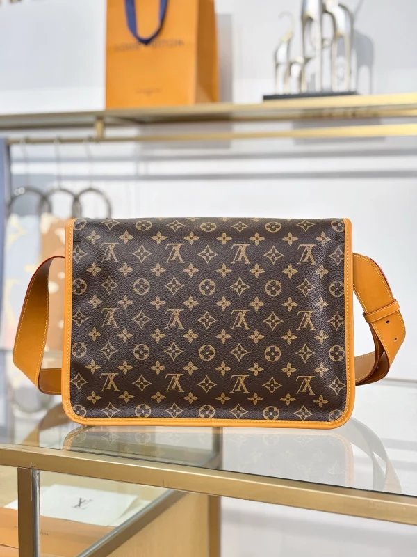 a貨包包 LV 老花色 單肩 斜背 郵差包 M14723 MB厰：圖片 6