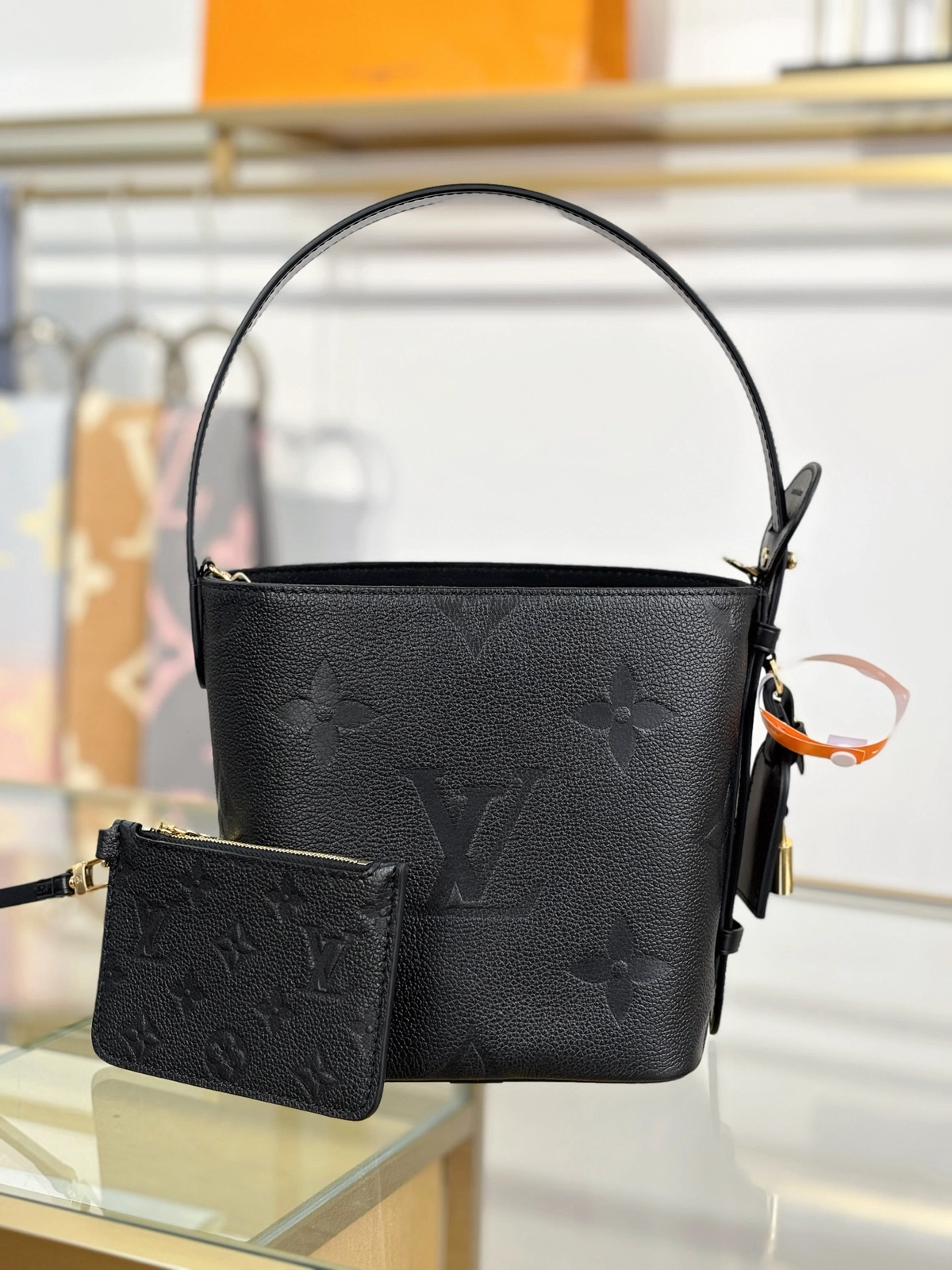 lv All In BB M13480 黑色 實拍 細節 側面