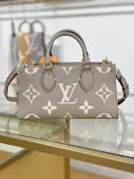 頂級a貨 LV OnTheGo 斑鳩灰色 單肩手提 托特包 M23641 實拍照片背面