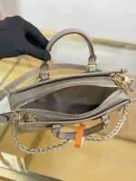 頂級a貨 LV OnTheGo 斑鳩灰色 單肩手提 托特包 M23641 實拍照片容量