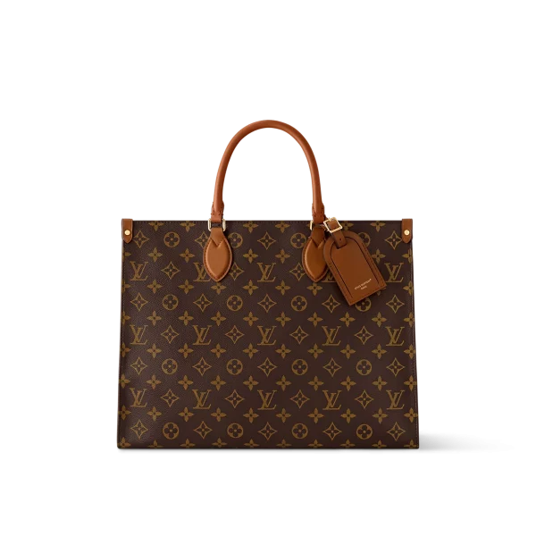 頂級a貨 LV OnTheGo 老花 單肩手提 托特包 M14235-主圖