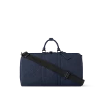 頂級複刻 LV Keepall Bandoulière 50 深藍色 斜背手提 旅行包 M14840 主圖