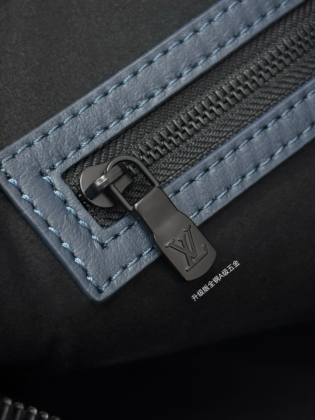 頂級複刻 LV Keepall Bandoulière 50 深藍色 斜背手提 旅行包 M14840 實拍細節全鋼五金拉鏈