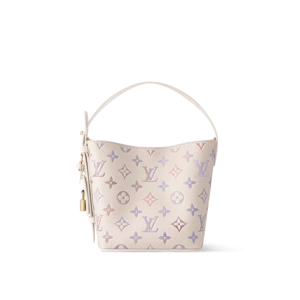 高仿包包 LV All In BB 漸變奶油色 單肩斜挎 水桶包 M25673 主圖