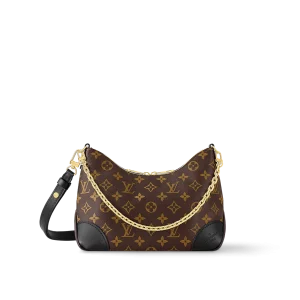 高仿包包|LV Boulogne PM 老花 鏈條皮帶雙肩帶 牛角包 M45831 MB厰