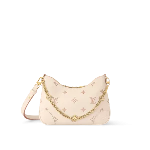 高仿包包 LV Boulogne 草莓牛奶提花 鏈條皮帶雙肩帶 牛角包 M14634-主圖