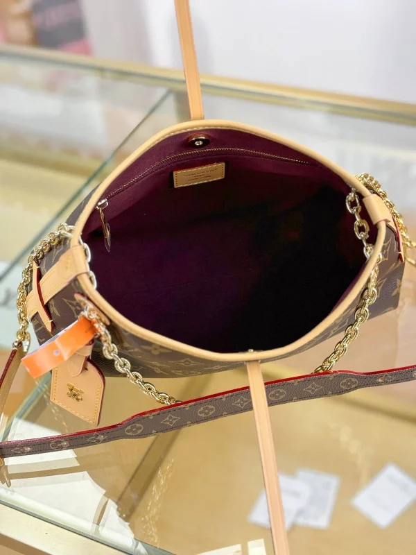 高仿包包 LV CarryAll BB 老花色 單肩斜挎包 M13014 實拍照片容量