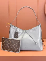 高仿包包 LV CarryAll Cargo Vibe MM 灰色 M12583 實拍照片 正面