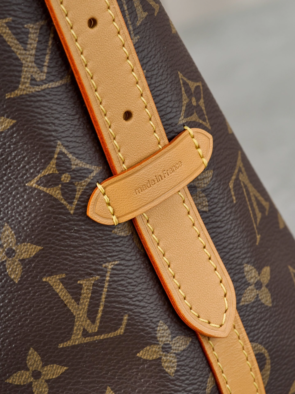 高仿包包 LV CarryAll PM 老花色 單肩斜挎包 M46203 實拍細節扣
