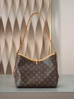 高仿包包 LV CarryAll PM 老花色 單肩斜挎包 M46203 實拍照片 背面