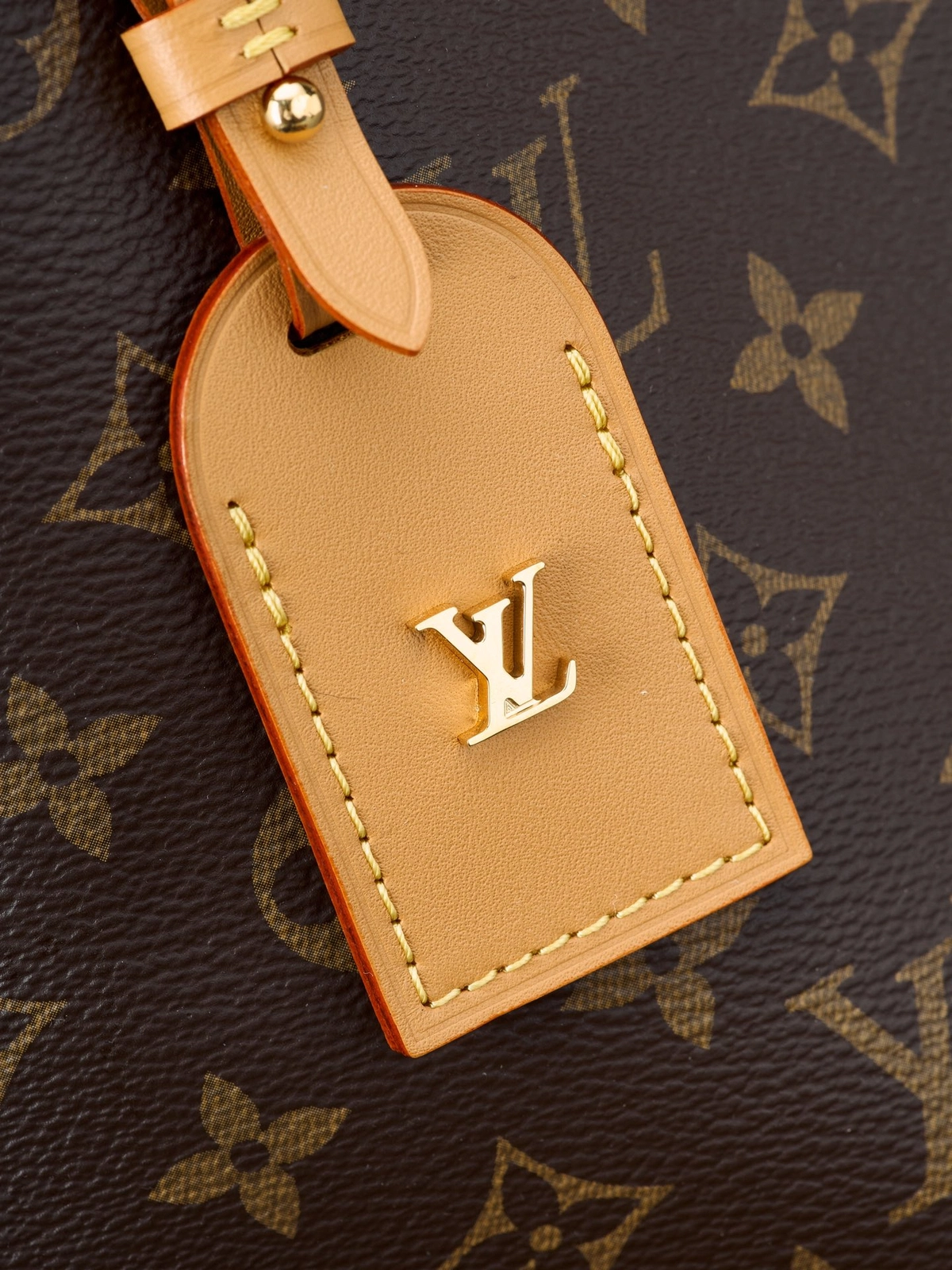 高仿包包 LV CarryAll PM 老花色 單肩斜挎包 M46203 實拍細節吊牌