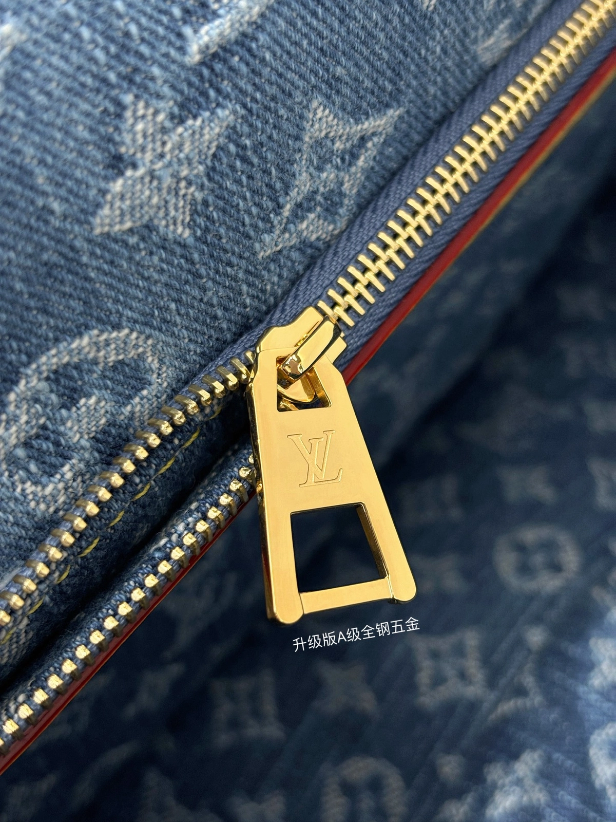 高仿包包 LV Diane法棍包 丹寧牛仔布 M13070 實拍細節照片 全鋼五金拉鏈