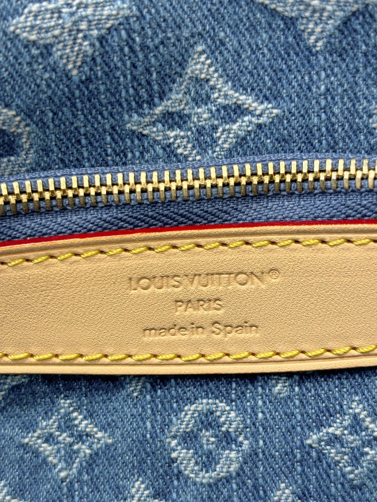 高仿包包 LV Diane法棍包 丹寧牛仔布 M13070 實拍細節照片 鋼印LOGO