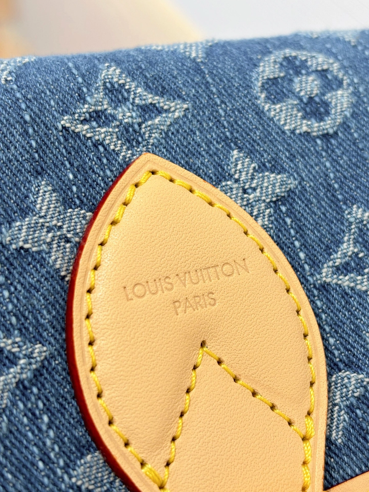 高仿包包 LV Diane法棍包 丹寧牛仔布 M13070 實拍細節照片 鋼印LOGO