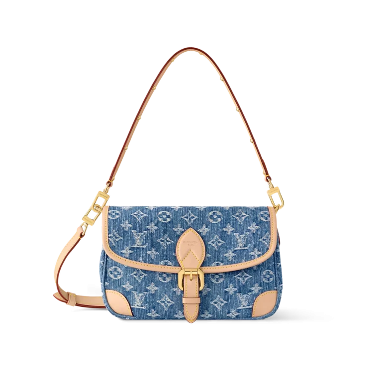 Click to view full screen 高仿包包 LV Diane法棍包 丹寧牛仔布 M13070-19