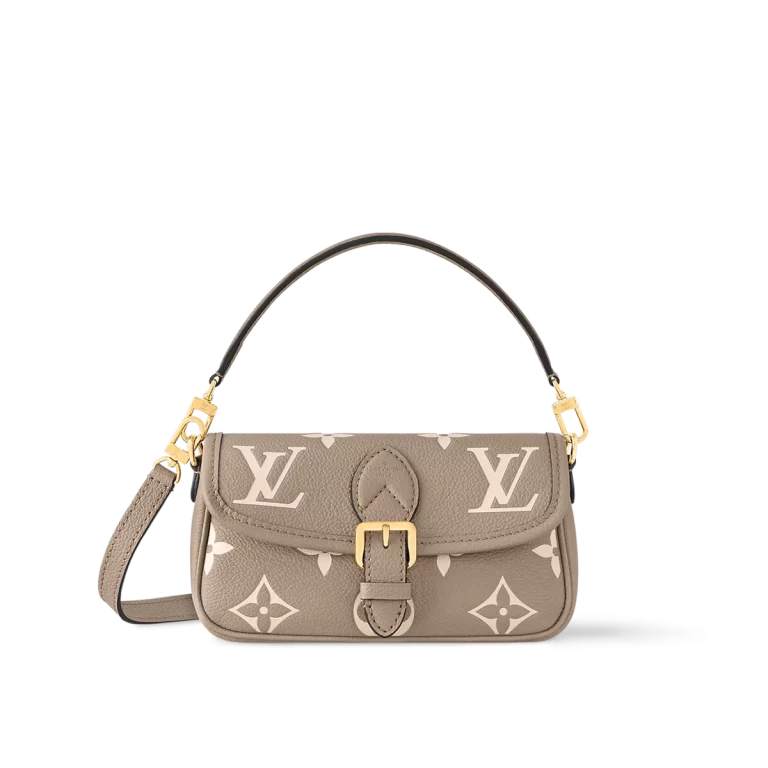 Click to view full screen 高仿包包 LV Nano Diane法棍包 大象灰老花 M83300 首圖