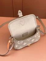 高仿包包 LV Nano Diane法棍包 大象灰老花 M83300 實拍細節容量