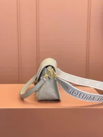 高仿包包 LV Nano Diane法棍包 大象灰色壓花 M46583 實拍照片側面