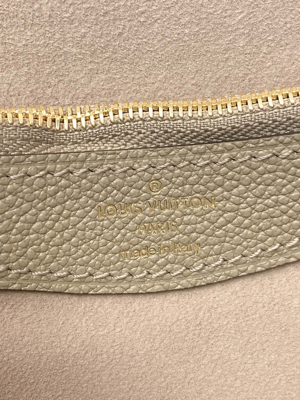 高仿包包 LV Nano Diane法棍包 大象灰色壓花 M46583 實拍細節照片 鋼印