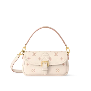 高仿包包 LV Nano Diane法棍包 奶杏色提花 M13642主圖-1