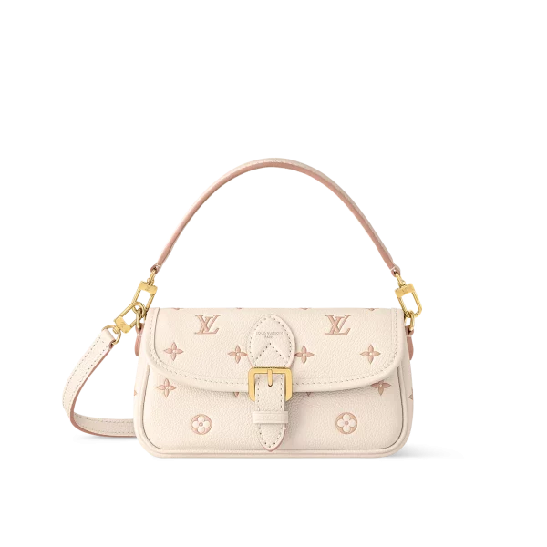 高仿包包 LV Nano Diane法棍包 奶杏色提花 M13642主圖-1