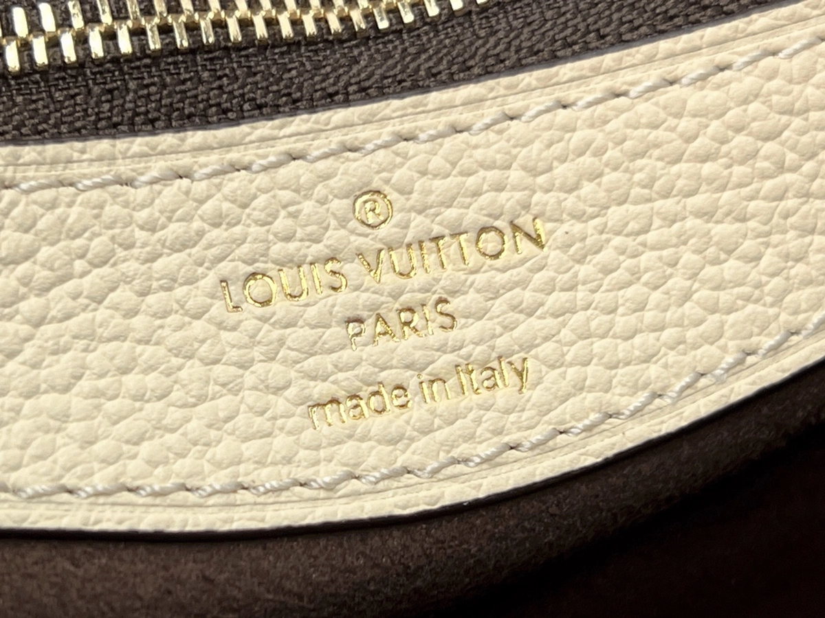 高仿包包 LV Nano Diane法棍包 米白壓花 M46388 實拍細節照片 鋼印