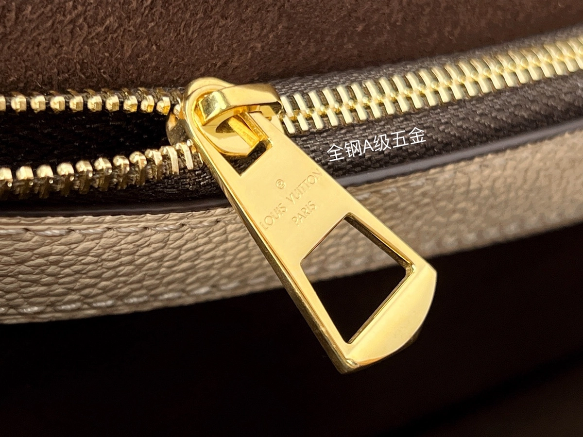 高仿包包 LV Nano Diane法棍包 米白壓花 M46388 實拍細節照片 全鋼五金拉鏈