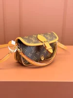 高仿包包 LV Nano Diane法棍包 老花 M83298 實拍照片 細節側面