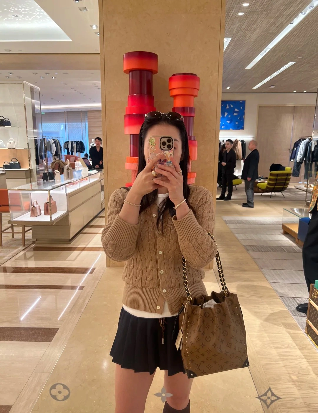 高仿包包 lv Noé Trunk PM 上身穿搭