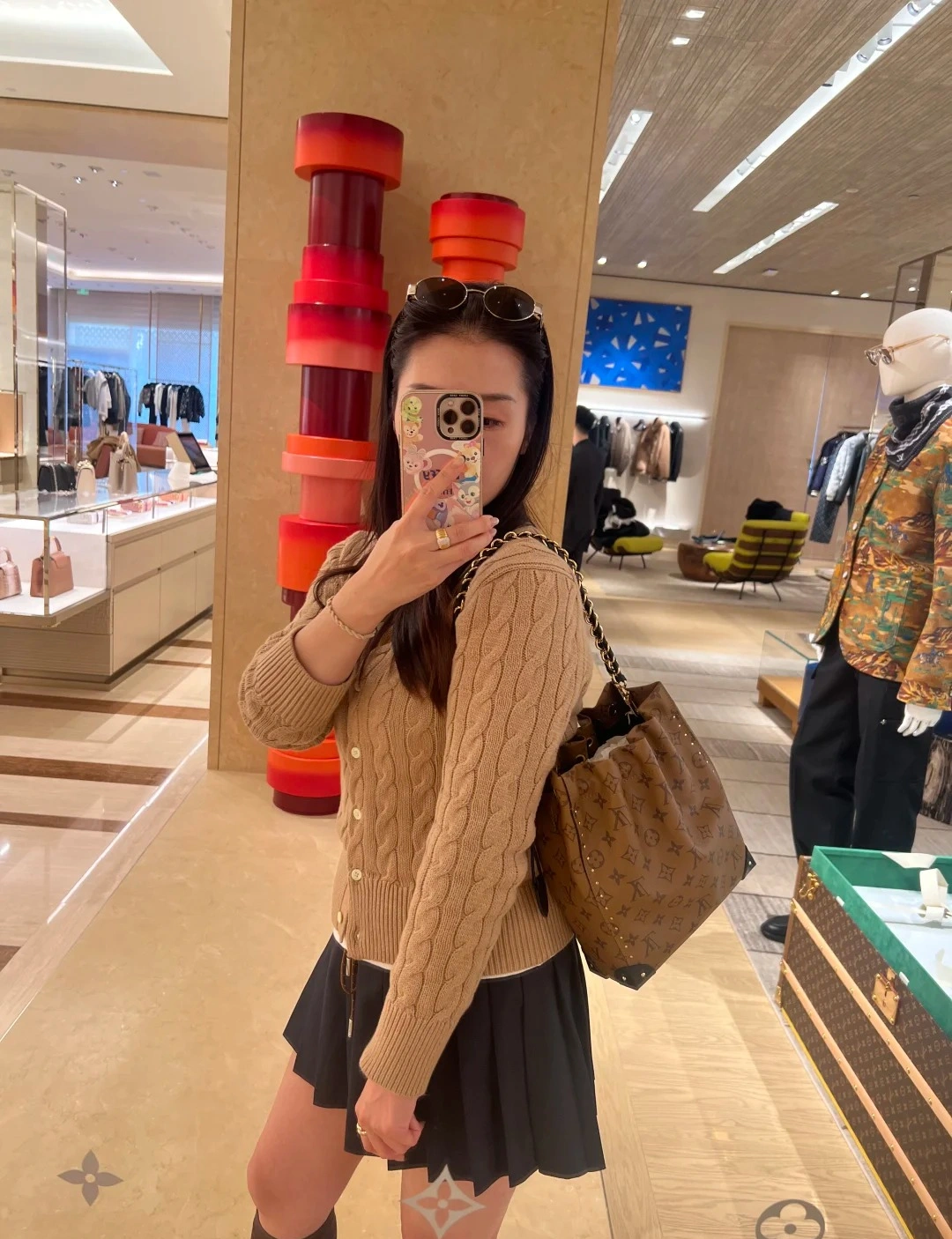高仿包包 lv Noé Trunk PM 上身穿搭