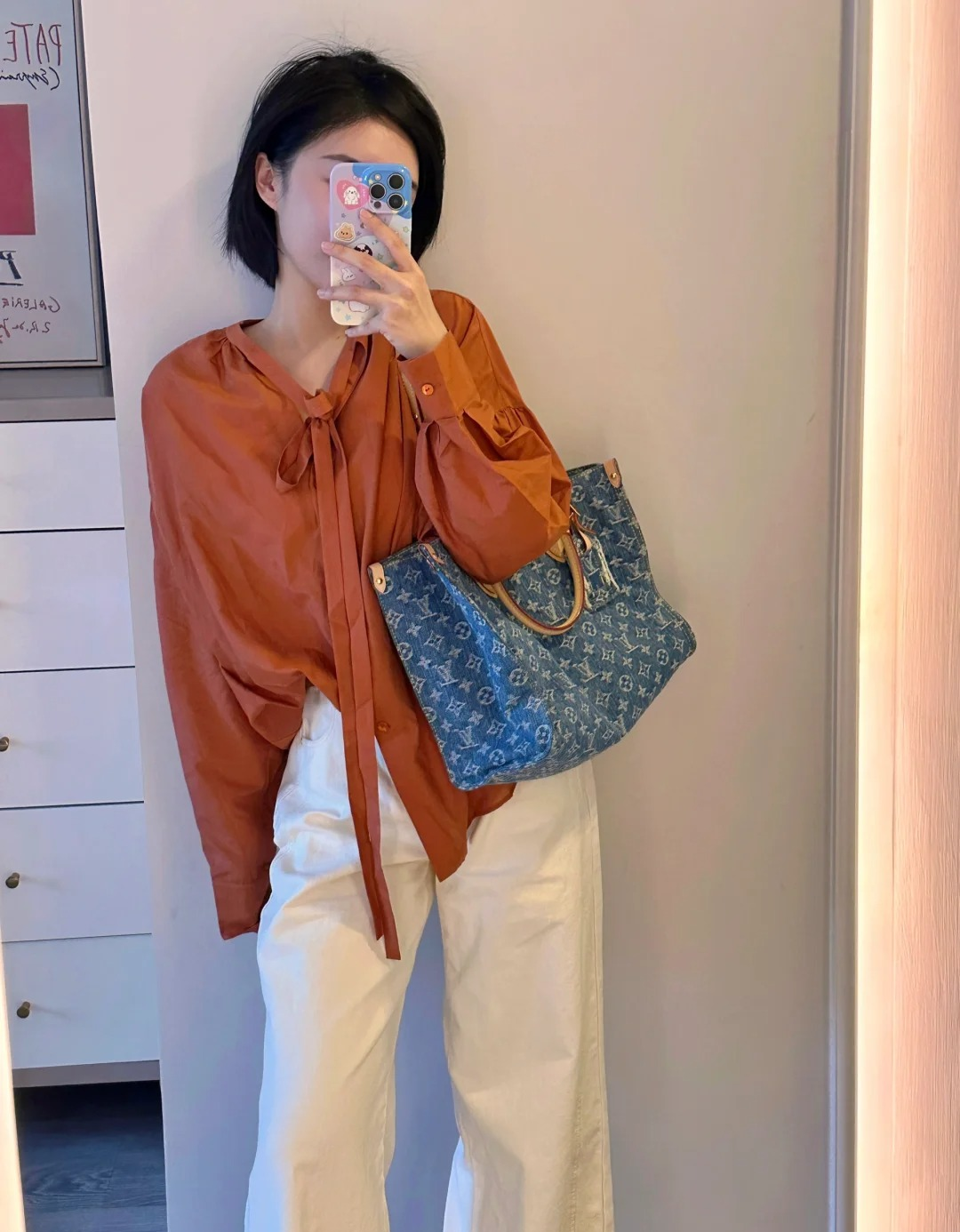 高仿包包 lv OnTheGo PM 上身效果