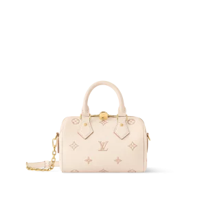 高仿精品 LV Speedy20 草莓牛奶提花 單肩手提 旅行包 M14291-主圖