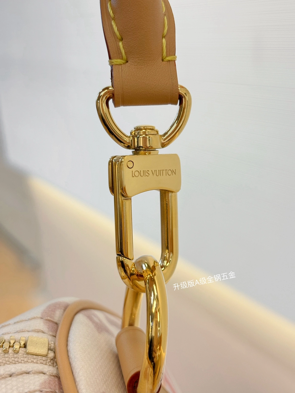 高仿精品 LV Speedy30 手提斜背 旅行包 M14587 實拍細節全鋼五金扣子