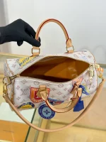 高仿精品 LV Speedy30 手提斜背 旅行包 M14587 實拍照片容量