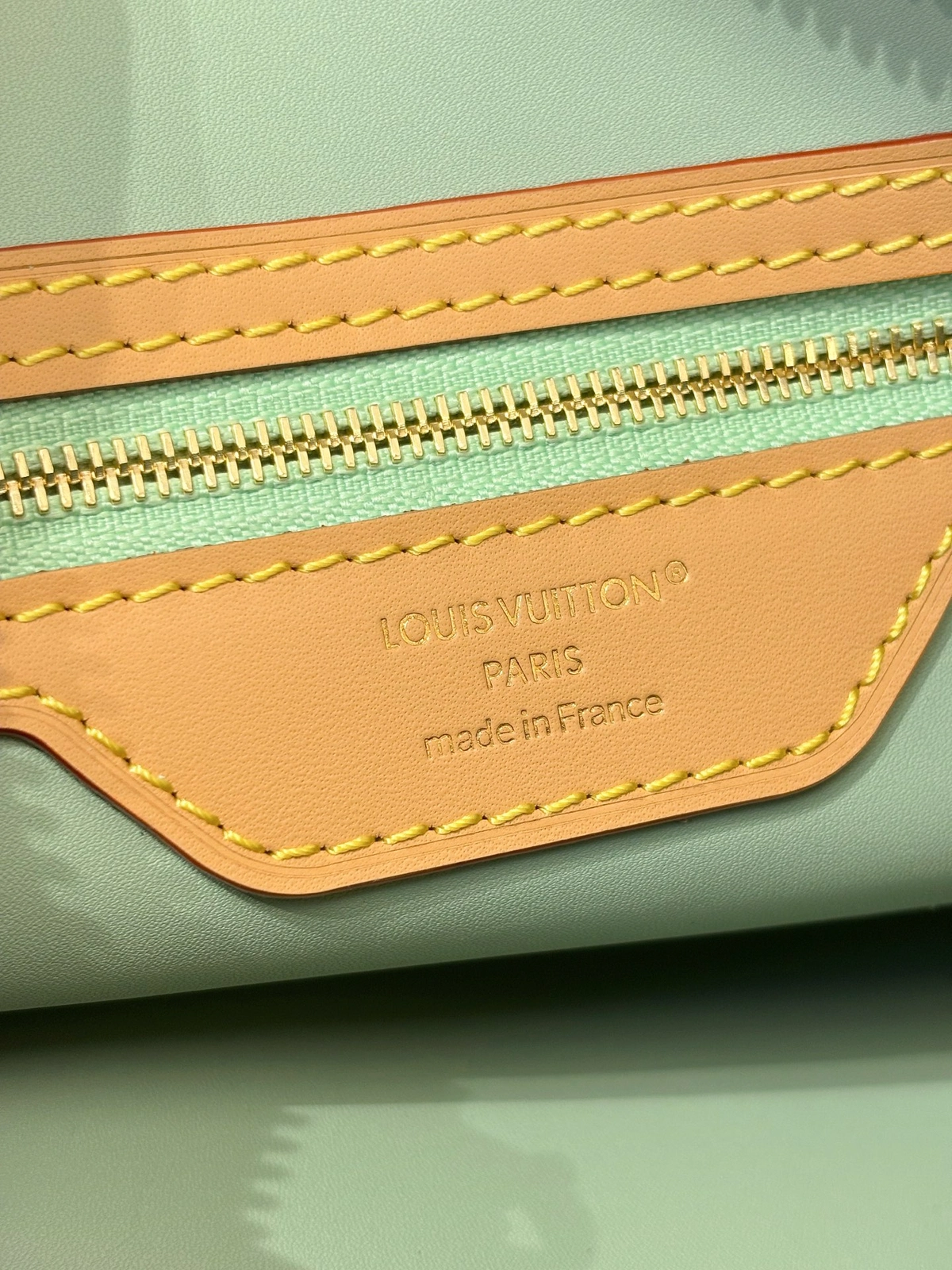 高仿精品 LV Speedy30 老花 單肩手提 旅行包 M15107 實拍細節LOGO鋼印