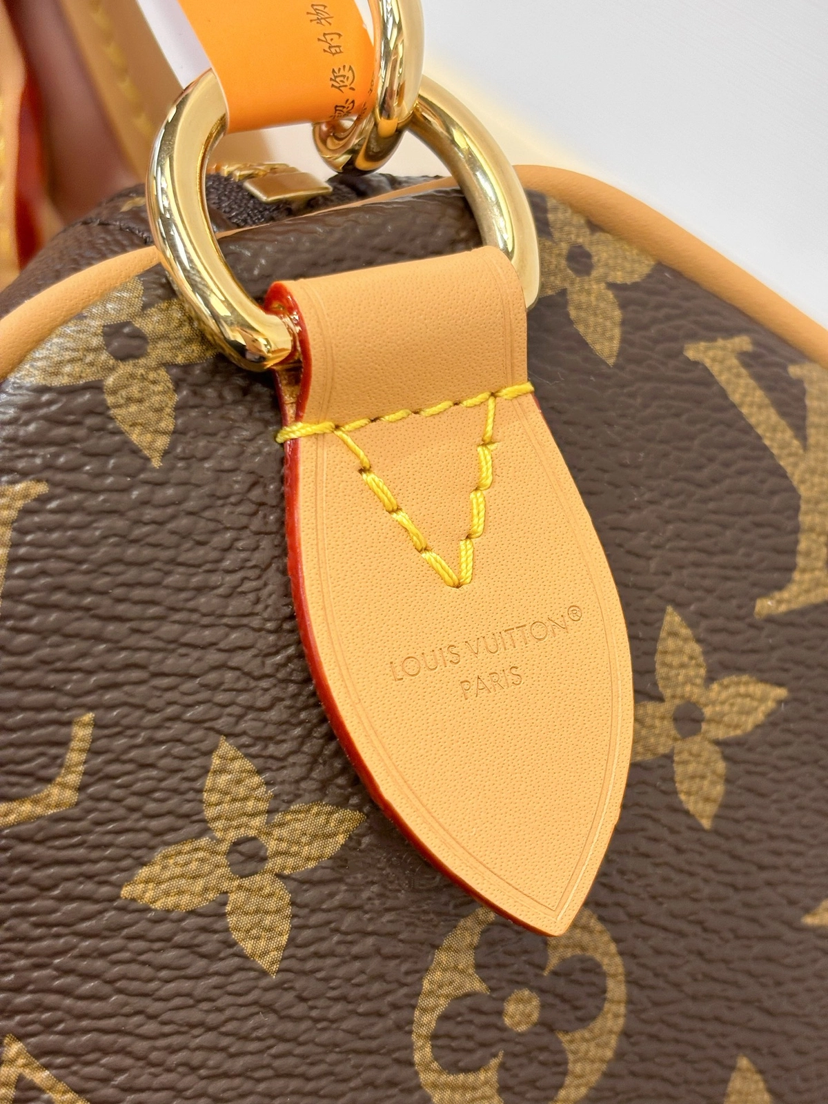 高仿精品 LV Speedy30 老花 單肩手提 旅行包 M15107 實拍細節全鋼五金扣子