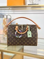 高仿精品 LV Speedy30 老花 單肩手提 旅行包 M15107 實拍照片正面
