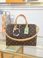 高仿精品 LV Speedy30 老花 單肩手提 旅行包 M15107 實拍照片正面