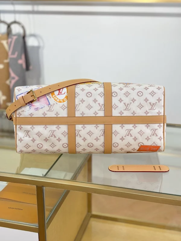 高仿精品 LV Speedy45 手提單肩 旅行包 M14736 實拍照片底部