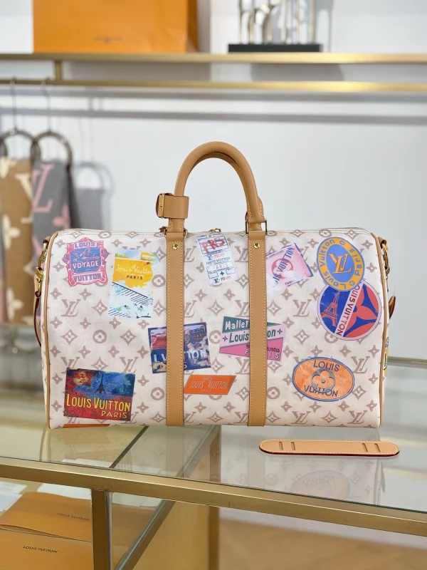 高仿精品 LV Speedy45 手提單肩 旅行包 M14736 實拍照片背面