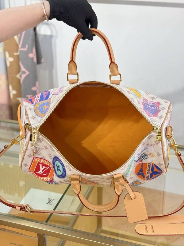 高仿精品 LV Speedy45 手提單肩 旅行包 M14736 實拍照片容量