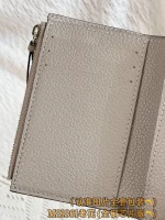 超級高仿 LV Victorine 大象灰色 壓花 短款 三折扣子 零錢包 M81861 實拍照片卡夾