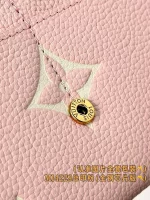 超級高仿|LV Victorine 櫻花粉 壓花 短款 三折扣子 零錢包 M14229 MB厰:圖片 10