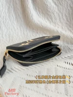 超級高仿 LV ZIPPY 黑色 壓花 短款拉鏈 零錢包 M69787 實拍照片容量