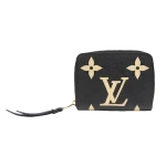 超級高仿 LV ZIPPY 黑色 壓花 短款拉鏈 零錢包 M69787 主圖1