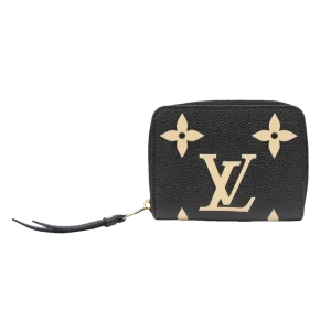 超級高仿 LV ZIPPY 黑色 壓花 短款拉鏈 零錢包 M69787 主圖1