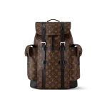 高仿奢侈品 LV Christopher MM 老花 印花 中號雙肩 後背包 M43735-主圖