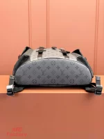 高仿奢侈品 LV Christopher MM 黑色雙拼色 印花 中號雙肩 後背包 M45419 實拍照片底部